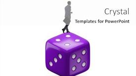  Presentation with uncertainty - Slides consisting of businessman-in-uncertainty-concept background and a white colored foreground