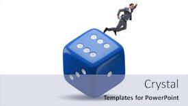  Presentation with uncertainty - Slides with businessman-in-uncertainty-concept background and a light blue colored foreground