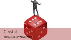  Presentation with uncertainty - Presentation featuring businessman-in-uncertainty-concept background and a red colored foreground