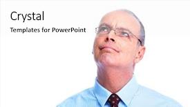  Presentation with monarch butterfly isolated on white - Cool new presentation theme with businessman isolated on white background backdrop and a white colored foreground