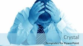  Presentation with isolation - Beautiful presentation theme featuring businessman-isolation-on-white backdrop and a arctic colored foreground