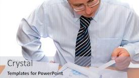  Presentation with isolation - Beautiful presentation theme featuring businessman-isolation-on-white backdrop and a light blue colored foreground