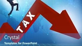  Presentation with tax avoidance - Cool new slides with businessman-jumping-over-tax backdrop and a ocean colored foreground