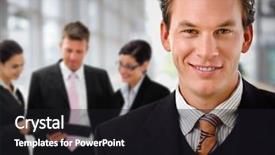  Presentation with team people hugging - Slide set consisting of businessman leading team of business background and a dark gray colored foreground