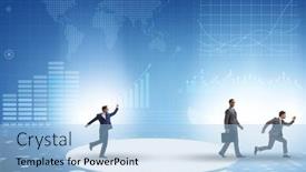  Presentation with zone - Slide set featuring businessman-leaving-his-comfort-zone background and a light blue colored foreground