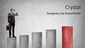  Presentation with team success for future - Amazing slides having businessman looking at his future backdrop and a light gray colored foreground