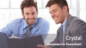  Presentation with personal - PPT layouts consisting of businessman looking at personal organizer background and a gray colored foreground