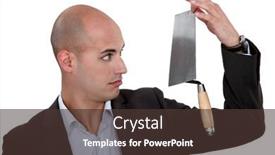  Presentation with looking for their - Colorful slide deck enhanced with query tool - businessman looking disbelievingly backdrop and a tawny brown colored foreground