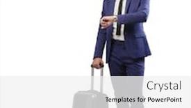  Presentation with wait - Slide deck featuring medical set background and a ocean colored foreground