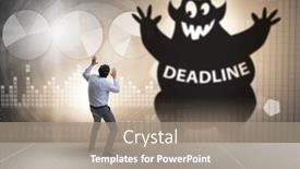  Presentation with important - Amazing presentation design having businessman-missing-important-deadline backdrop and a gray colored foreground