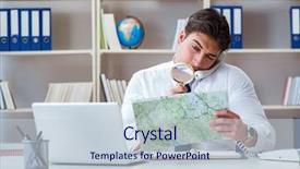  Presentation with working - PPT layouts enhanced with businessman operator traveling agent working background and a lemonade colored foreground