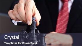  Presentation with chess - Amazing theme having businessman playing chess game backdrop and a tawny brown colored foreground