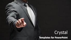  Presentation with forefinger - Theme having businessman-portrait-pointing-by-forefinger background and a black colored foreground