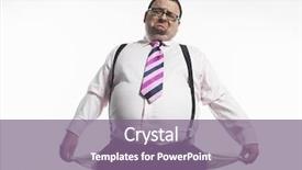  Presentation with empty - Presentation enhanced with businessman pulling out empty pocket background and a violet colored foreground