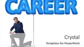  Presentation with youth skin care concept beige - Audience pleasing slide set consisting of businessman pumping career in business backdrop and a white colored foreground