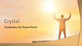  Presentation with challenges - Slide set featuring businessman-ready-for-new-challenges background and a blonde colored foreground