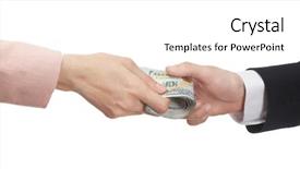  Presentation with corruption - Amazing presentation theme having businessman receiving bribe corruption concept backdrop and a  colored foreground