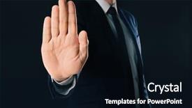  Presentation with bribe - PPT layouts having businessman refusing to take bribe background and a black colored foreground