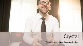  Presentation with shot - Amazing PPT layouts having businessman relaxing and playing videogame backdrop and a soft green colored foreground