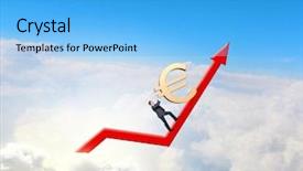  Presentation with hill - Beautiful PPT layouts featuring businessman rolling up the hill backdrop and a  colored foreground