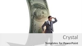  Presentation with rowing - Theme featuring businessman-rowing-on-dollar-boat background and a white colored foreground