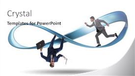  Presentation with running - PPT layouts featuring businessman-running-on-the-endless background and a white colored foreground