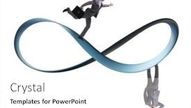  Presentation with running - Presentation with businessman-running-on-the-endless background and a white colored foreground