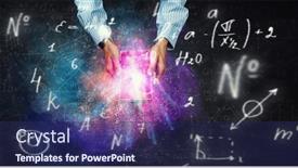  Presentation with magic - Audience pleasing theme consisting of businessman-s-hands-holding backdrop and a navy blue colored foreground