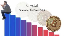  Presentation with crash - Slide set enhanced with businessman-sad-about-bitcoin-price background and a cream colored foreground
