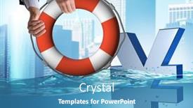  Presentation with inflation - Slides enhanced with businessman-saving-japanese-yen-currency background and a teal colored foreground