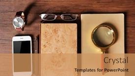  Presentation with flat - Amazing PPT layouts having businessman-set-flat-lay backdrop and a coral colored foreground