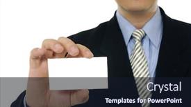  Presentation with focus - Colorful presentation theme enhanced with businessman-showing-his-business-carr backdrop and a wine colored foreground
