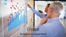  Presentation with patients - Audience pleasing PPT theme consisting of businessman showing something on board backdrop and a light blue colored foreground