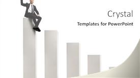  Presentation with bar - Theme enhanced with businessman-sitting-on-the-highest background and a white colored foreground