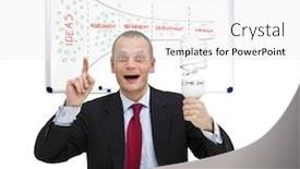  Presentation with funnel - Cool new presentation with enlighted - businessman smartly dressed backdrop and a sky blue colored foreground