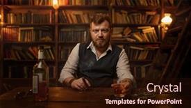  Presentation with alcohol - Amazing presentation having businessman-smokes-cigarette-and-drinks backdrop and a  colored foreground