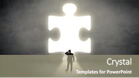  Presentation with last - Amazing presentation theme having businessman standing and looking backdrop and a  colored foreground