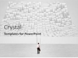 Businessman Standing And Thinking PPT template 16 | CrystalGraphics