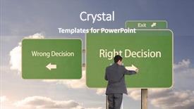  Presentation with corporate ladder - Amazing PPT theme having businessman standing on ladder backdrop and a gray colored foreground