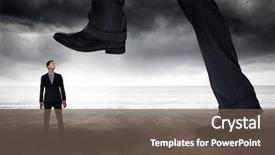  Presentation with sea weather - Amazing slides having businessman stepping against stormy weather by the sea backdrop and a dark gray colored foreground