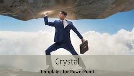  Presentation with supporting - PPT layouts featuring businessman-supporting-stone-under-pressure background and a light gray colored foreground