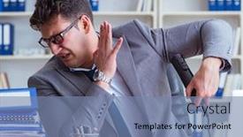  Presentation with bad - Amazing PPT theme having businessman-sweating-excessively-smelling-bad backdrop and a seafoam green colored foreground