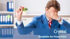  Presentation with dartboard - Audience pleasing PPT layouts consisting of businessman throwing dart in business backdrop and a ocean colored foreground