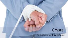  Presentation with hanging rope pictures white - PPT theme having businessman tied up in rope background and a  colored foreground