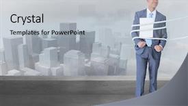  Presentation with woman tied rope sexual - PPT theme consisting of businessman tied up in rope background and a  colored foreground