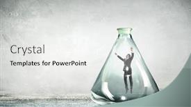  Presentation with clear - Presentation theme enhanced with businessman-trapped-in-a-clear background and a white colored foreground