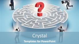  Presentation with find - Presentation theme having businessman-trying-to-find background and a light blue colored foreground