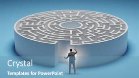  Presentation with find - Presentation having businessman-trying-to-find background and a teal colored foreground