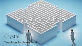  Presentation with find - Theme featuring businessman-trying-to-find background and a light blue colored foreground