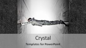  Presentation with stone - Amazing presentation design having businessman under pressure between two backdrop and a light gray colored foreground